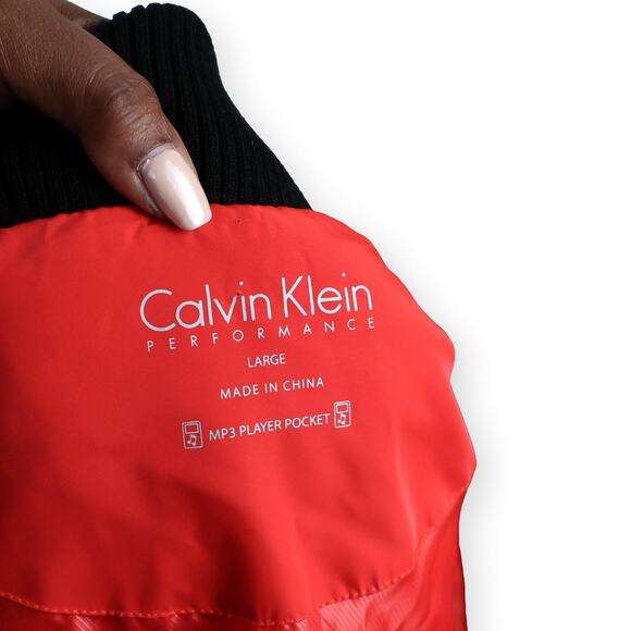 Calvin Klein Performance Red Quilted Puffer Vest Size L - Picture 5 of 11